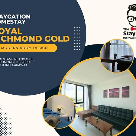 Staycation Homestay 11 Royal Richmond Near Airport Kuching Exterior photo